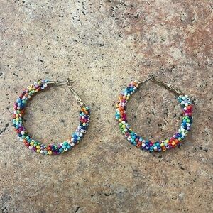 Beaded hoops